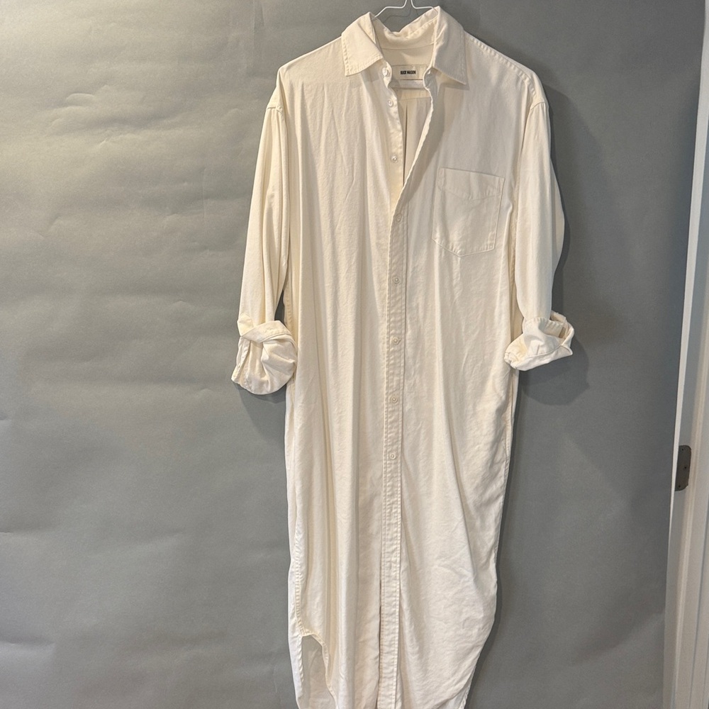 BUCK MASON -women’s  White Shirt dress